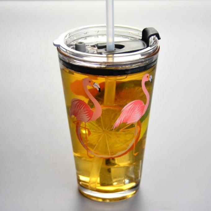 Украшенная чашка холодного чая пинты стеклянная со стеклами Tumbler ...