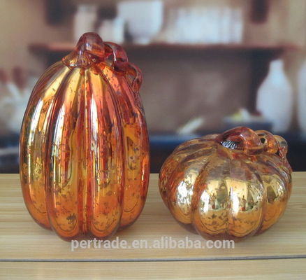 Pumpkin Lantern Antique Glass Candle Holders For Halloween