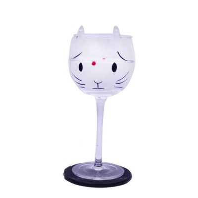 Cat Shaped 400ml Crystal Balloon 14 Oz Wine Glasses