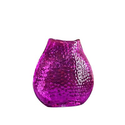Home Decoration 8" Fish Style Vintage Pink Glass Vase