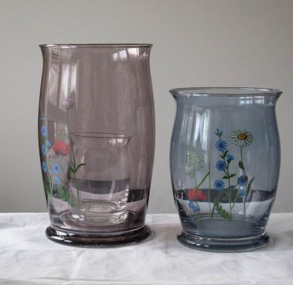 Classic Antique Colored Glass 12 Inch Glass Vase