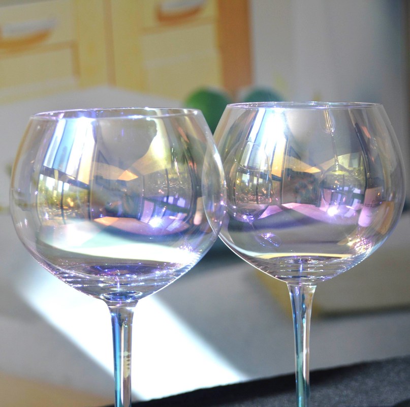 качество Гигантский радужный цветный шарик формы 23 унций кристаллические бокалы для вина завод