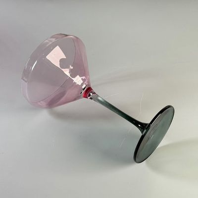 качество Ручной вдох цветные сквозные винные стаканы набор высококачественные кристаллические винные стаканы для подарка для сорняков завод