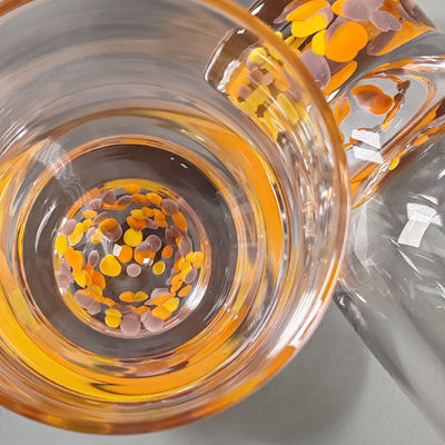 качество Ручно изготовленный современный дизайн Красочный коктейль Питьевые бокалы Конфети завод