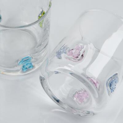 качество Стеклянная кружка с мишкой из стеклодувного стекла, 400 мл, прозрачный стакан с милым разноцветным мишкой, забавная стакан для виски и сока для детей и взрослых, милый подарок для бара завод