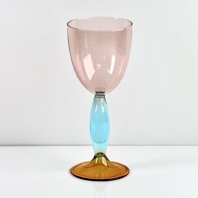 Качество Hand-Blown Gradient Color Borosilicate Wine Glasses, Multi-Color Artistic Stem Goblets for Wine, Cocktail, Home Bar & Party Decor фабрика