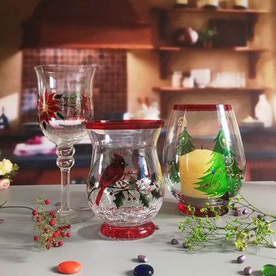 качество Классический американский стеклянный ураганный подсвечник завод