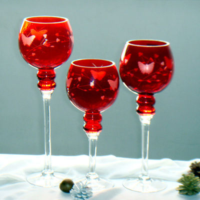 качество Длинные подвесные свечи в форме тюльпанов с выгравированным узором завод