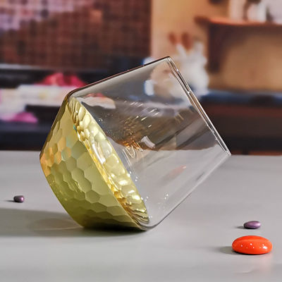 качество 400 мл ручной резки Золотые кристаллические бокалы для вина завод