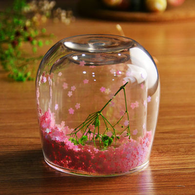 качество Настройка двойной стены стекла кофейная чашка декоративный блеск Tumbler питьевые бокалы завод