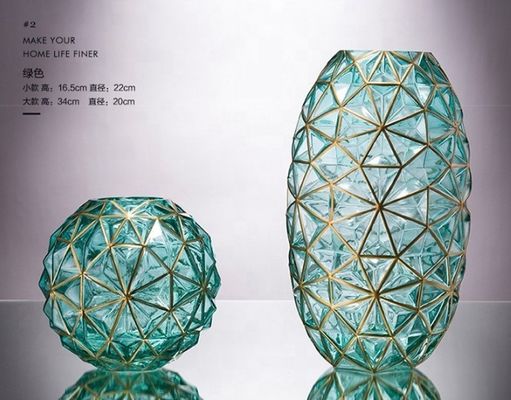 качество Креативная декоративная стеклянная ваза для свадьбы завод