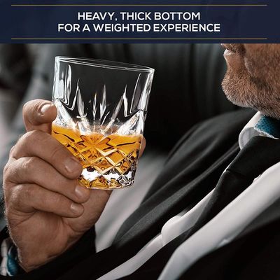 качество Старые безсвинцовые выгравированные 10 унций виски, виски дегустационные стаканы завод