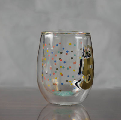 качество Высокоборосиликатное стекло с двойной стеной ручной работы завод