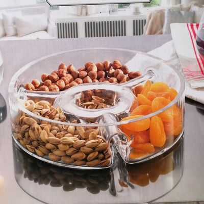 качество Стеклянная плодовая тарелка, сделанная вручную завод