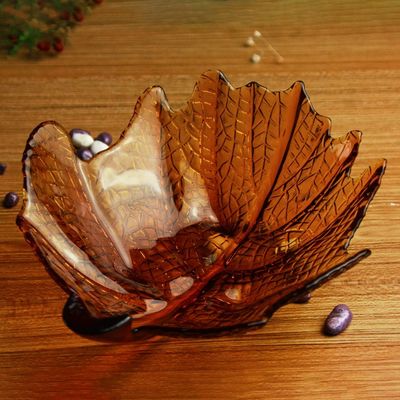 качество Уникальные декоративные зарядные пластины для закусок из кленового листа завод