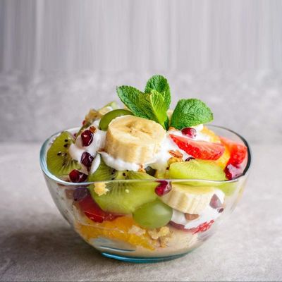 качество Прозрачные прочные волновые обои, стеклянные зарядные пластины, стеклянная чашка для фруктового салата завод