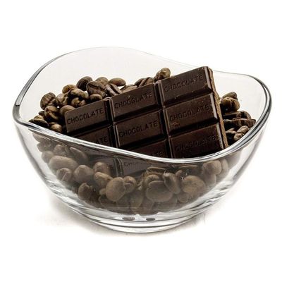 качество Прозрачные прочные волновые обои, стеклянные зарядные пластины, стеклянная чашка для фруктового салата завод