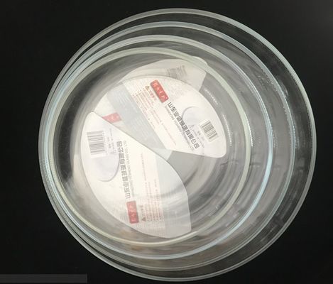 качество Теплоустойчивые боросиликатные круглые зарядные пластинки для микроволновки завод