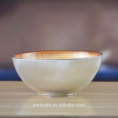 качество Серебряно-золотые украшенные стеклянные зарядные пластины для салатной чаши завод