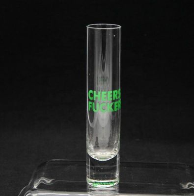 качество Длинные кристаллические коктейльные бокалы с цветным декалом завод