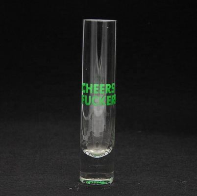 качество Длинные кристаллические коктейльные бокалы с цветным декалом завод