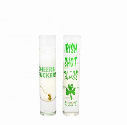 качество Длинные кристаллические коктейльные бокалы с цветным декалом завод