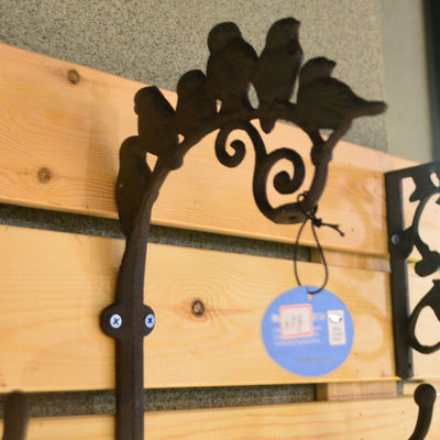 качество Декоративные железные стеновые крючки для дома завод