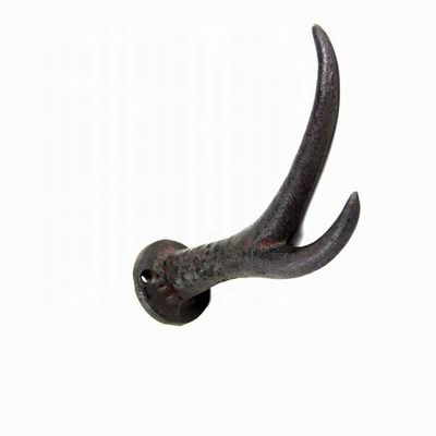 качество Deer Antler Cast Iron Wall Hooks Cast Iron Crafts Rust (Весёлый олень) завод