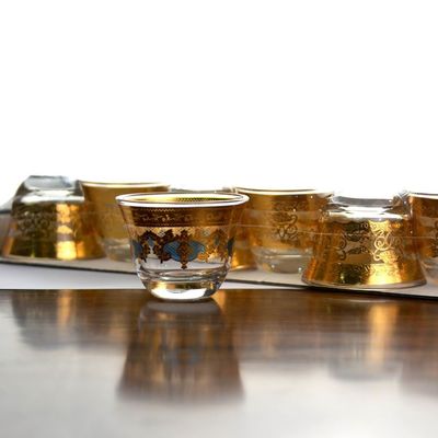 качество Высококлассные роскошные золотые декалы украшенные кувшинами завод