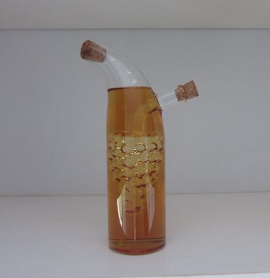 качество Двухслойный стеклянный контейнер в виде винограда с крышкой для масла завод