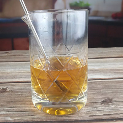 качество 550 мл кристаллических бесшовных коктейльных стаканов для смешивания с ручной резкой завод