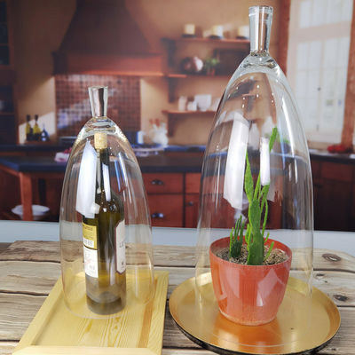 качество Прозрачный без свинца 21 дюймовый стеклянный купол Cloche завод