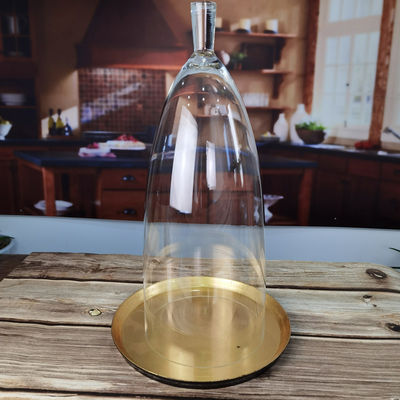 качество Прозрачный без свинца 21 дюймовый стеклянный купол Cloche завод