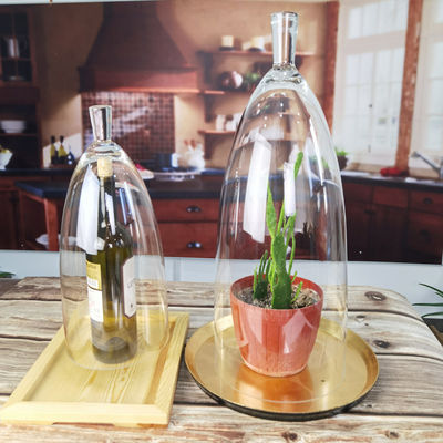 качество Прозрачный без свинца 21 дюймовый стеклянный купол Cloche завод