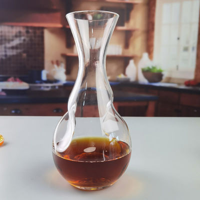 качество SGS 750ml газируя графинчик вина Кристл с переплетенным завихряясь дизайном завод