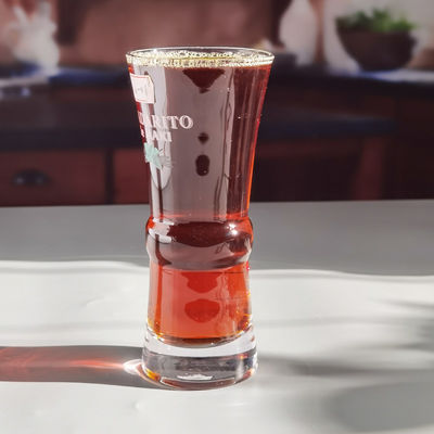 качество Коктейль для питья с высоким баллом, кристаллические бокалы с цветовым логотипом. завод